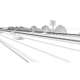 A1 Simeria, panou publicitar gigant (14x8 m), vizibilitate maxima